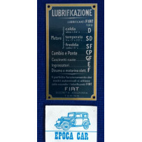 PLATE LUBRIFICAZIONE IN ALUMINIUM