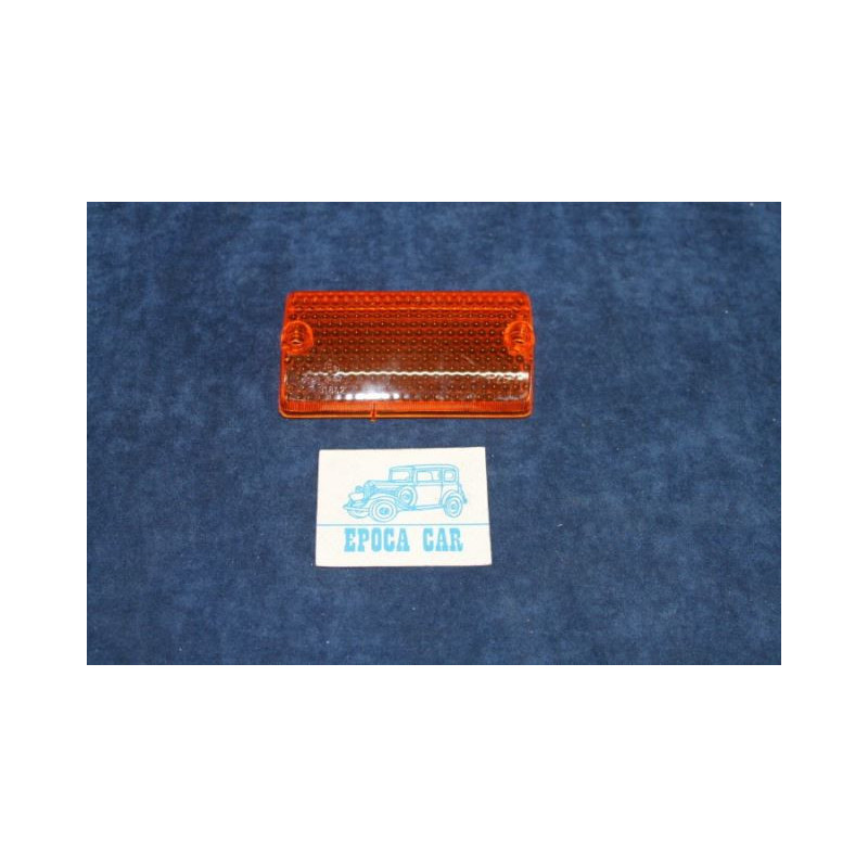 A112 UNTIL 1978  ORANGE LENS FOR FRONT RIGHT LIGHT ( PLASTIC SCREW )  ARIC