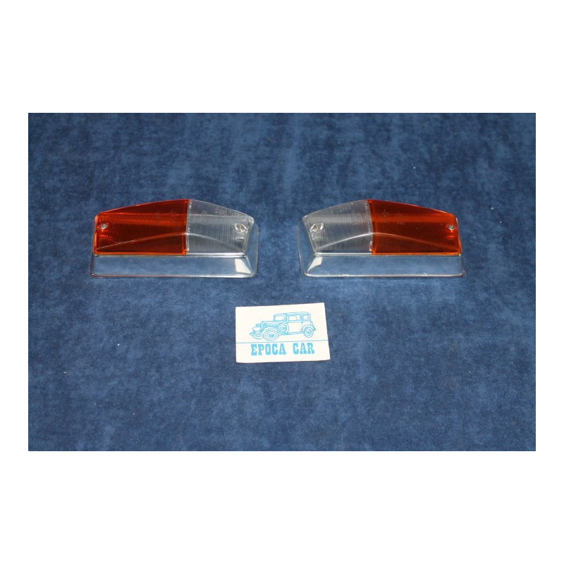 FULVIA ZAGATO 2°S.   COPPIA PLASTICHE BICOLORI PER FANALINI ANT.   CIBIE'