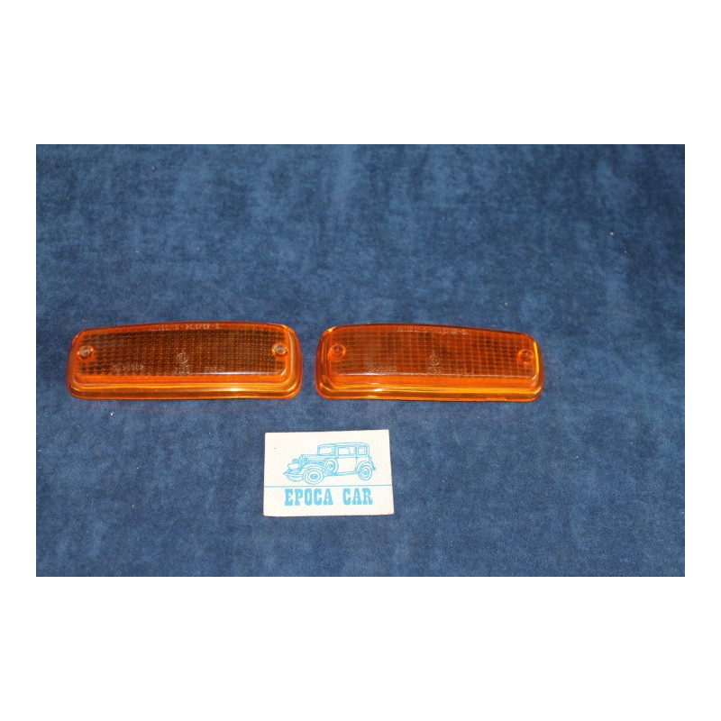 FULVIA '70   PAIR ORANGE LENSES FOR FRONT LIGHTS   ALTISSIMO