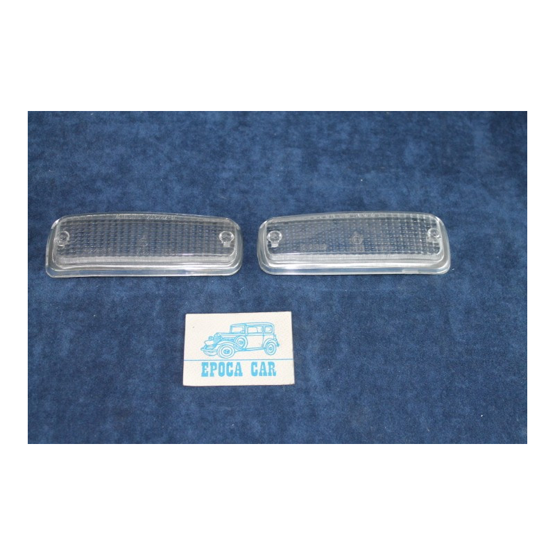 FULVIA '70 U.T.   COPPIA PLASTICHE BIANCHE PER FANALINI ANT.   ALTISSIMO   