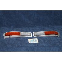 ALFETTA GT GTV   PAIR BICOLORED LENSES WITH BOARD FOR FRONT LIGHTS   ALTISSIMO