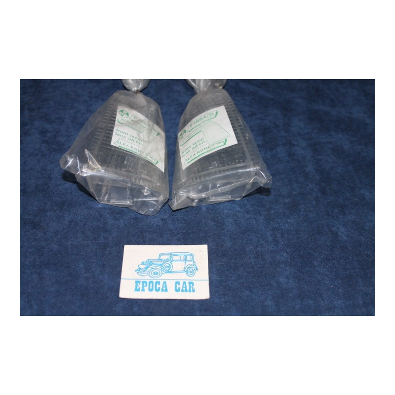 164   COPPIA PLASTICHE PER FANALINI ANT.   P.V.