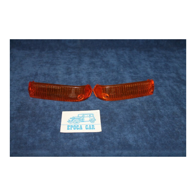 ALFASUD   PAIR ORANGE LENSES FOR FRONT LIGHTS   CARELLO