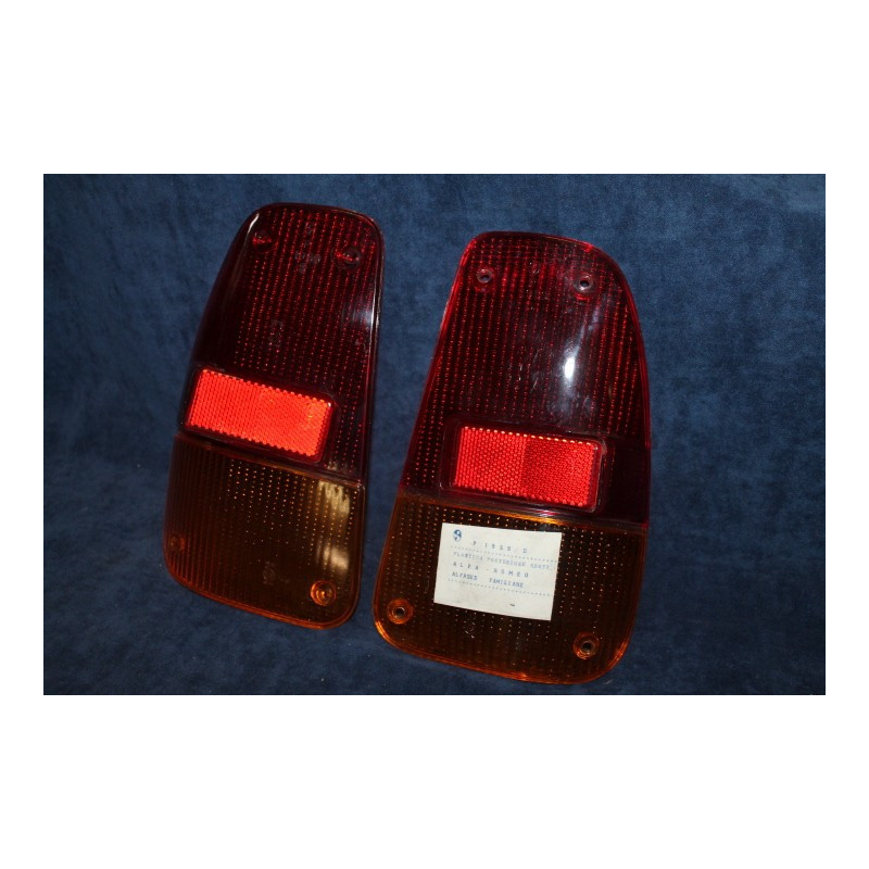 ALFASUD STATION PAIR LENSES FOR REAR TAIL LIGHTS P.V.