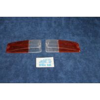 132   PAIR BICOLORED LENSES FOR FRONT LIGHTS   P.V.