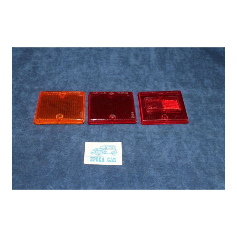 132 1°S.   LENSES ( 3 PIECES ) FOR REAR LEFT TAIL LIGHT   STARS