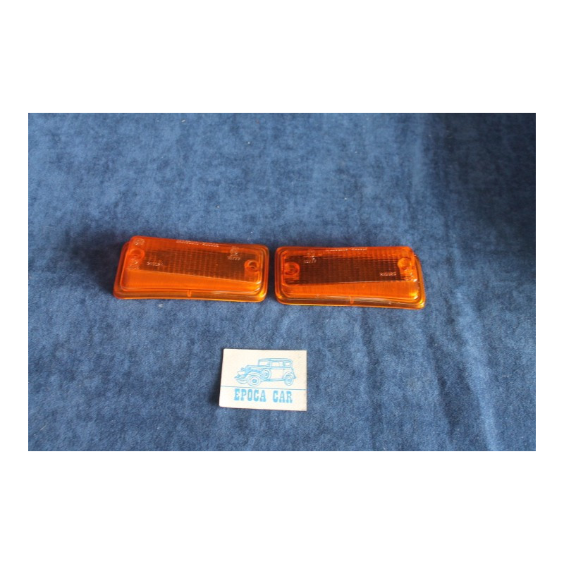 126  COPPIA PLASTICHE ARANCIONI PER FANALINI ANT.   ALTISSIMO