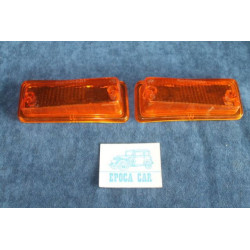 126  COPPIA PLASTICHE ARANCIONI PER FANALINI ANT.   AU.CO