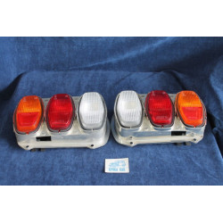 128 3P  COPPIA FANALINI POST.  PLASTICA CROMATA  SIEM