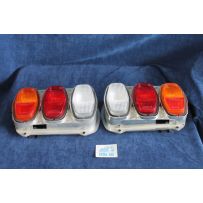 128 3P  COPPIA FANALINI POST.  PLASTICA CROMATA  SIEM