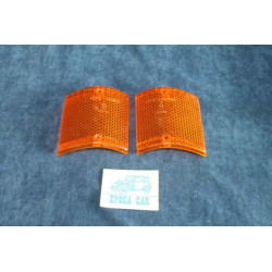 128  PAIR ORANGE LENSES FOR FRONT LIGHT   ARIC