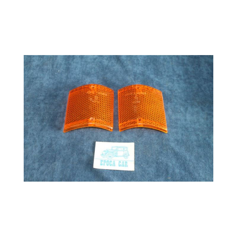 128  PAIR ORANGE LENSES FOR FRONT LIGHT   ARIC