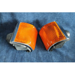 128  COPPIA FANALINI ANT. ARANCIONI IN METALLO   CATALUX
