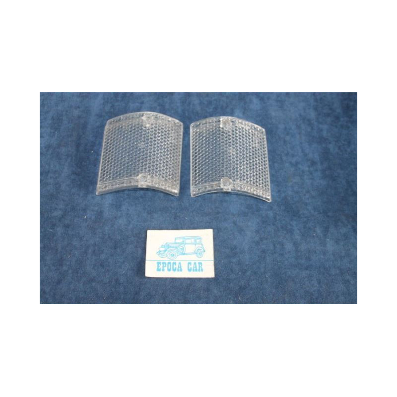128 SEDAN-RALLY  PAIR LENSES FOR FRONT LIGHTS   STARS