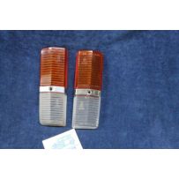 125 1°S  COPPIA PLASTICHE BICOLORI PER FANALINI ANT.   ALTISSIMO