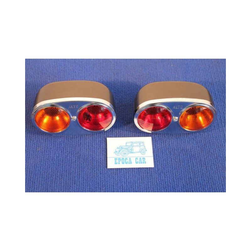 COPPIA FANALINO TARGA + APPLICAZIONE CODICE (OVALI)