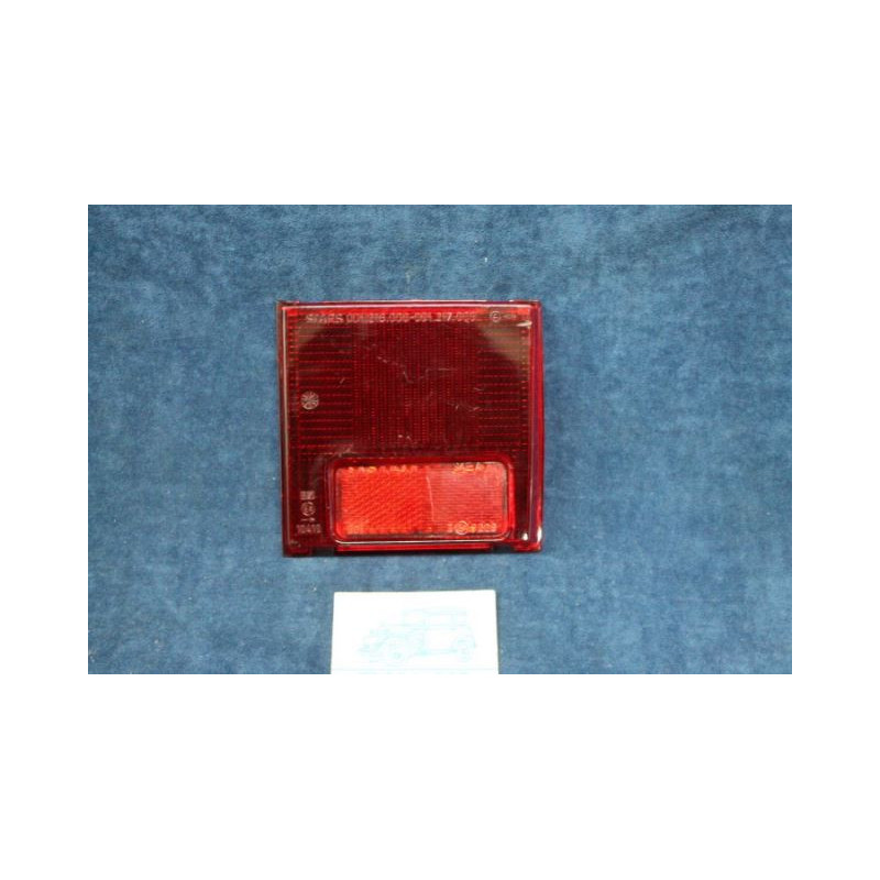 124 COUPE' 3°S CC  RED LENS FOR REAR RIGHT LIGHT   STARS