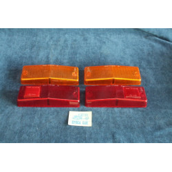124 SEDAN '71  COMPLETE SET (4 PIECES) LENSES FOR REAR LIGHTS   ARIC