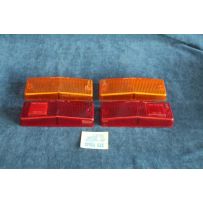 124 SEDAN '71  COMPLETE SET (4 PIECES) LENSES FOR REAR LIGHTS   ARIC