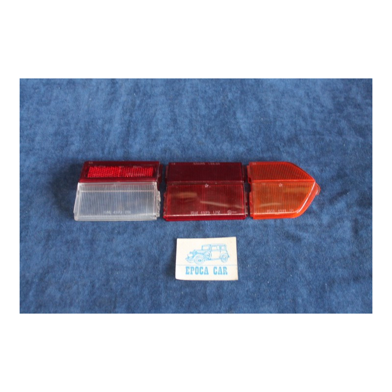 124 COUPE' 1°S  COMPLETE SET (4 PIECES) LENSES FOR REAR RIGHT LIGHT   STARS