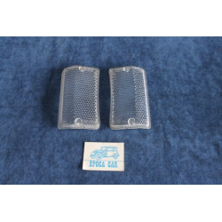 124 SPECIALSPECIAL T '71  PAIR CLEARS LENSES FOR FRONT LIGHTS   STARS