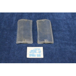 124 SPECIAL SPECIAL T '71  PAIR CLEARS LENSES FOR FRONT LIGHTS   SIEM