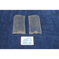 124 SPECIAL SPECIAL T '71  PAIR CLEARS LENSES FOR FRONT LIGHTS   SIEM