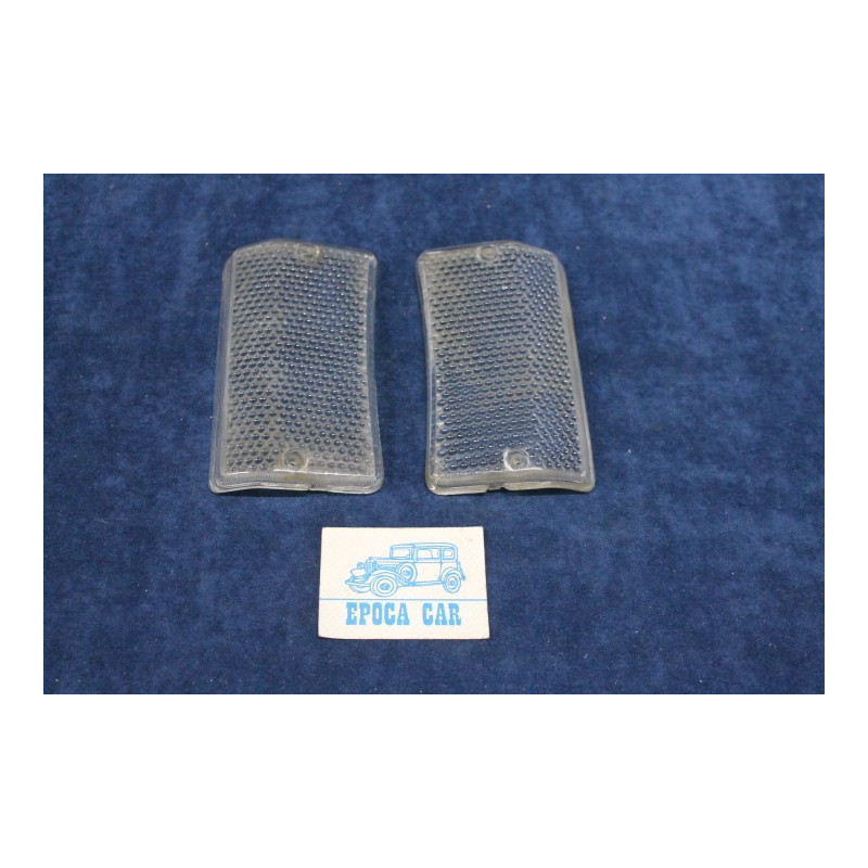124 SPECIAL SPECIAL T '71  COPPIA PLASTICHE TRASPARENTI PER FANALINI ANT.   SIEM