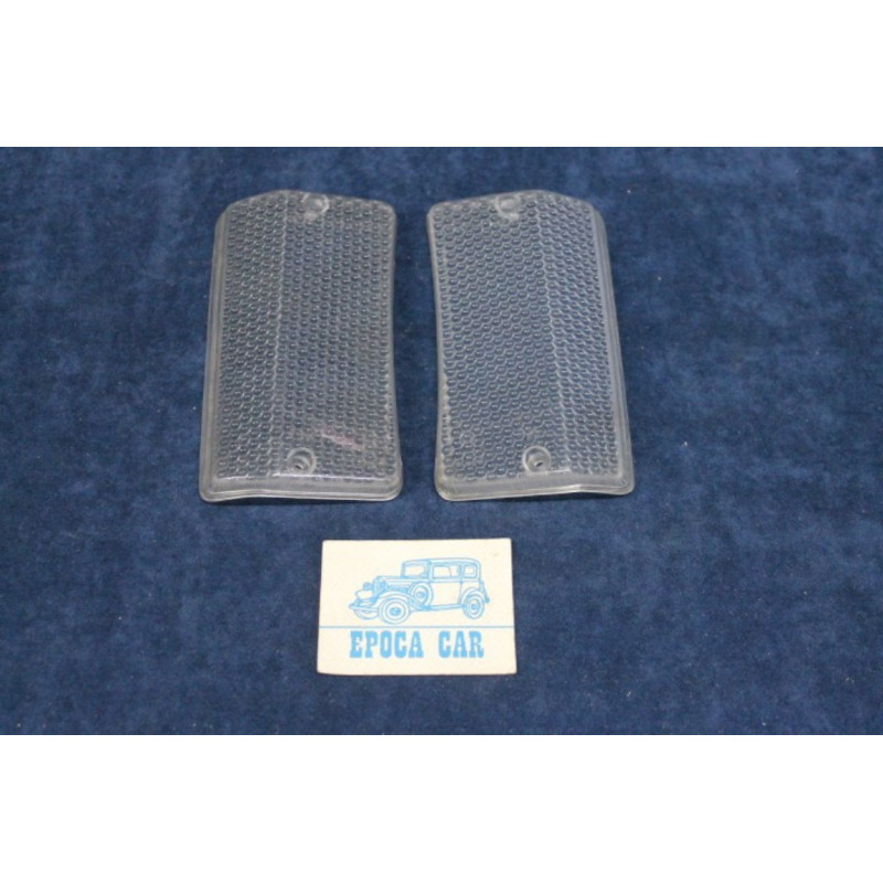 124 SPECIALSPECIAL T '71  PAIR CLEARS LENSES FOR FRONT LIGHTS   ARIC