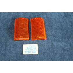 124 SPECIALSPECIAL T '71  PAIR ORANGE LENSES FOR FRONT LIGHTS   P.V.