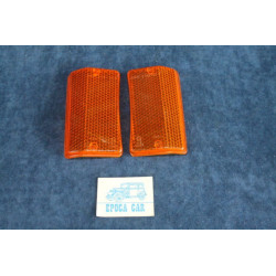 124 SPECIALSPECIAL T '71  PAIR ORANGE LENSES FOR FRONT LIGHTS   ARIC