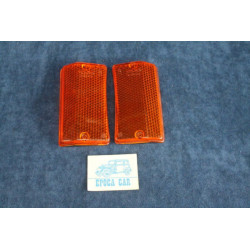 124 SPECIALSPECIAL T '71  PAIR ORANGE LENSES FOR FRONT LIGHTS   NUOVA BELLU'
