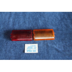 124 SEDAN 1°S  PAIR LENSES FOR REAR LIGHTS   P.V
