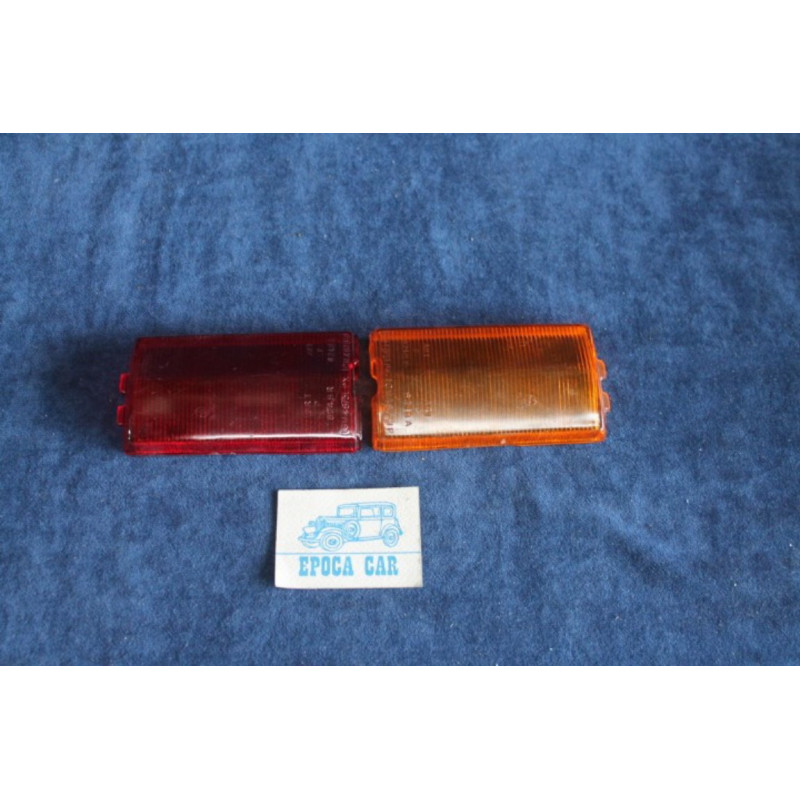 124 SEDAN 1°S  PAIR LENSES FOR REAR LIGHTS   P.V