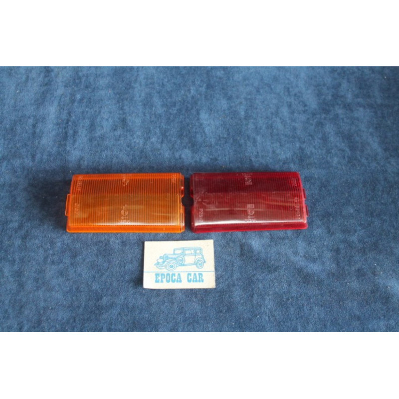 124 SEDAN 1°S  PAIR LENSES FOR REAR LIGHTS   BELLU'