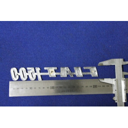 FIAT 1500 METALLO CROMATO   INCLINATA  TIPO IN RILIEVO