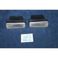 850 SPORT COUPE'  PAIR CLEAR FRONT LIGHTS WITH CAPS   STARS