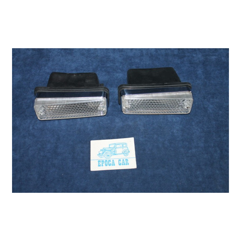 850 SPORT COUPE'  PAIR CLEAR FRONT LIGHTS WITH CAPS   STARS