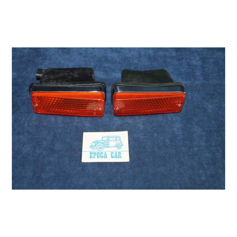 124 SPORT COUPE'  COPPIA FANALINI ANT. ARANCIONI CON CUFFIE   CATALUX
