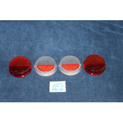 850 SPORT COUPE'  COMPLETE SET (4 PIECES) LENSES FOR REAR LIGHTS   BELLU'