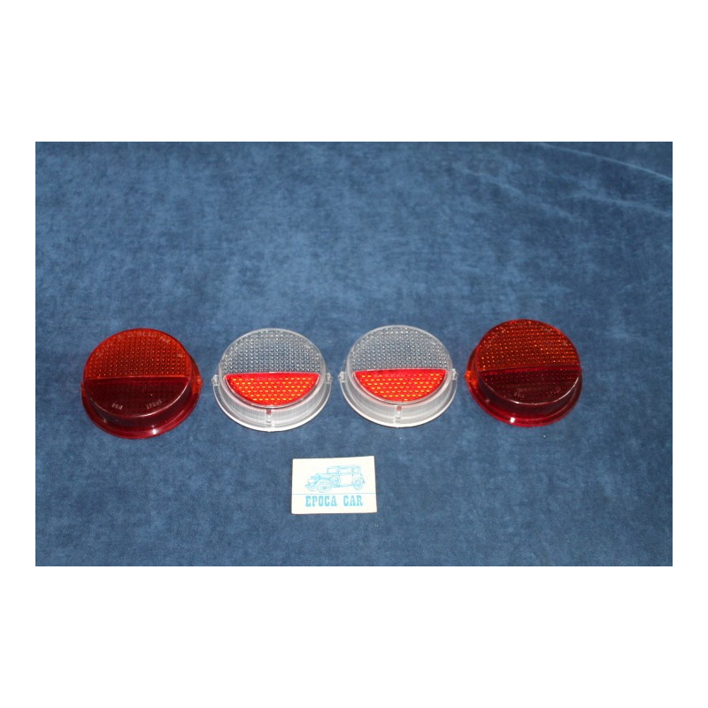 850 SPORT COUPE'  COMPLETE SET (4 PIECES) LENSES FOR REAR LIGHTS   BELLU'