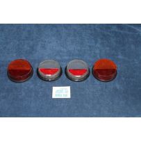 128 RALLY  COMPLETE SET (4 PIECES) LENSES FOR REAR LIGHTS   P.V.