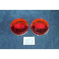 850 COUPE' 1°S  COPPIA PLASTICHE PER FANALINI POST    CATALUX