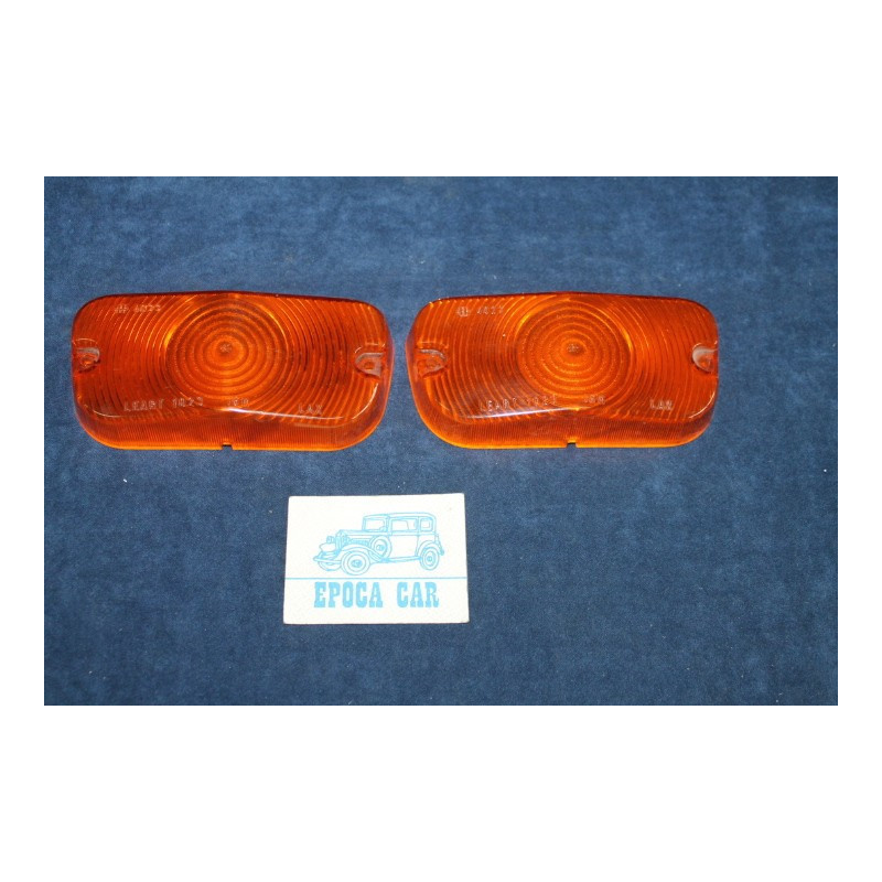 1500 C  PAIR ORANGE LENSES FOR FRONT LIGHTS   LEART