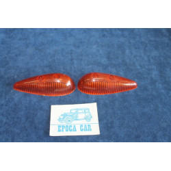 500 N  PAIR ORANGE LENSES FOR FRONT LIGHTS   LEART