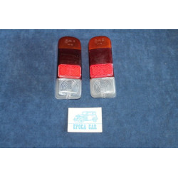 500 D  PAIR LENSES (3 COLORS) FOR REAR LIGHTS (U.S.A. VERSION ?)   BELLU'