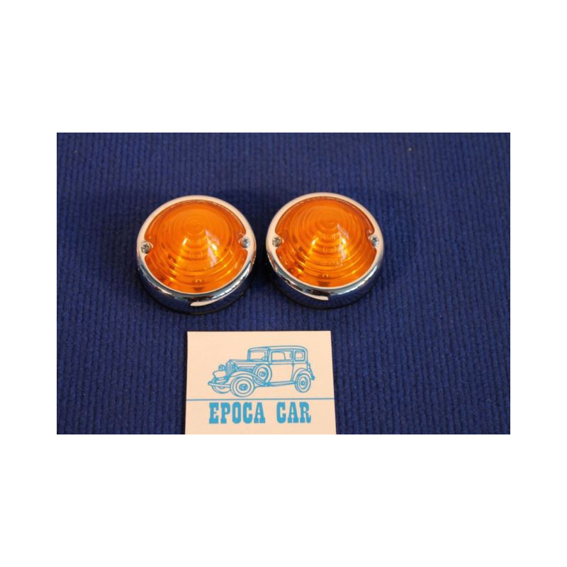 FANALINI ROTONDI BASE CROMATA CODICE STRADA ATTUALE (SPECIFICARE COLORE PLASTICA)