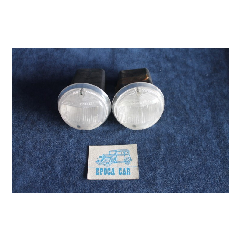 850 COUPE' 1°S  PAIR FRONT LIGHTS WITH CAPS   ARIC