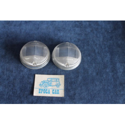124 COUPE' 1°S   PAIR LENSES FOR FRONT LIGHTS   CATALUX
